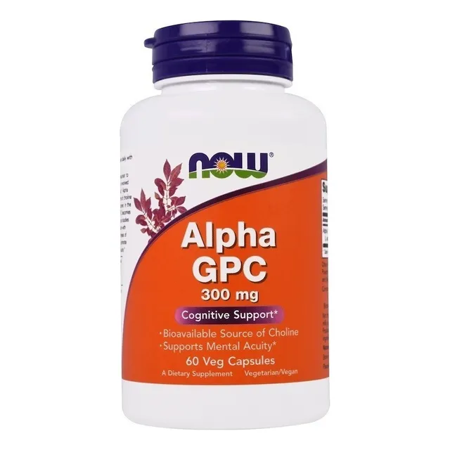 Alpha Gpc - 300 mg - 60 cápsulas Now Foods