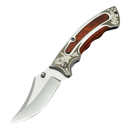 Canivete De Luxo Wood Tribal Clip Point Canivete De Luxo Wood Tribal Clip Point