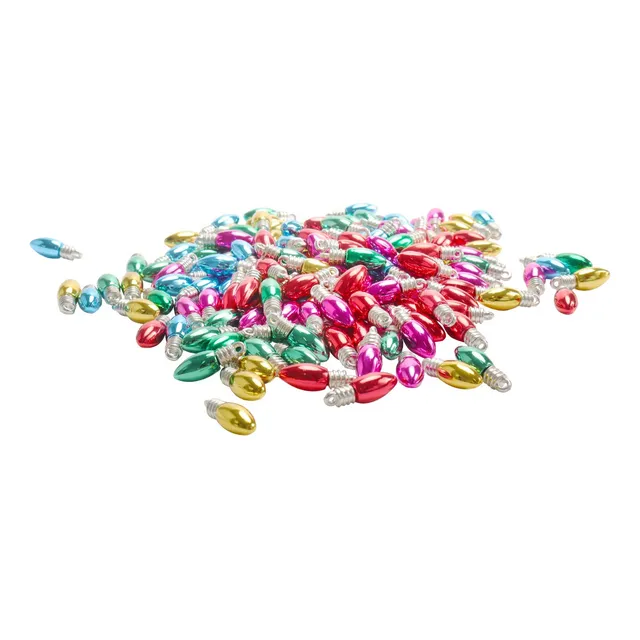 150 Bombilla Navidad Cuenta Plastico Para Arbol Mini Casa