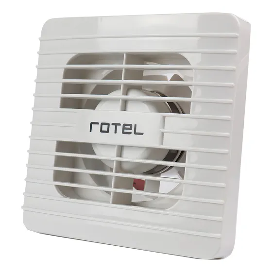 Extractor De Aire Para Baño Silencioso 15x15 Cm Rotel Color Blanco
