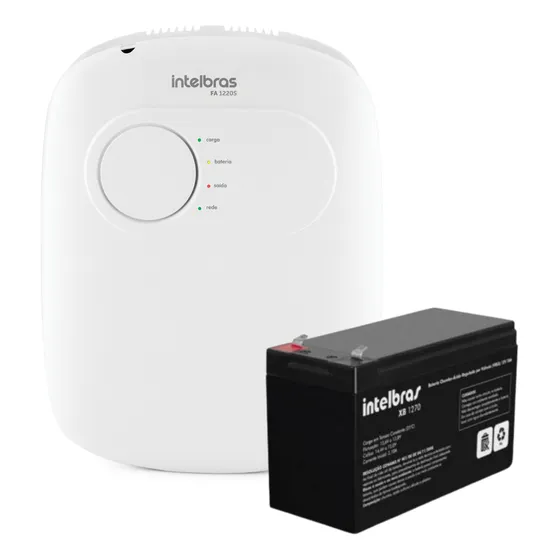 Fonte Ininterrupta Intelbras Fa 1220s C/ Bateria Xb 1270 12v