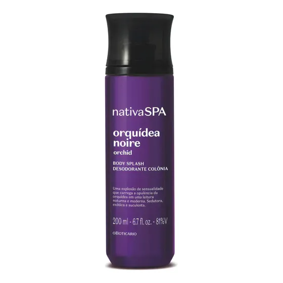 Oboticário Nativa Spa Orquídea Noire Body Splash 200 Ml