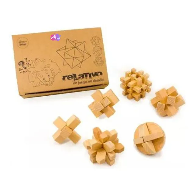 Juego De Ingenio Madera 6 Unidades Didáctico Lomas De Zamora