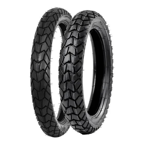 2 Pneus C/ C 90/90-19 D 52t + 110/90-17 T 60t Pra Nxr Bross