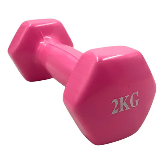 Mancuerna Encauchetada 2 Kilos Gym Fitness Ejercicio Pesas
