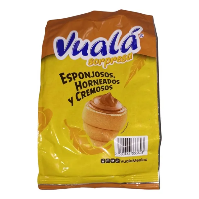 Vuala Sorpresa Relleno De Cajeta Caja De 60 Piezas