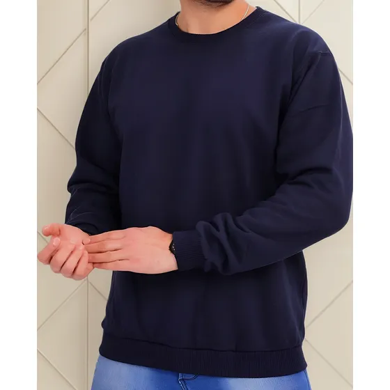 Buzo Tejido Fino Talles Grandes Cuello Base