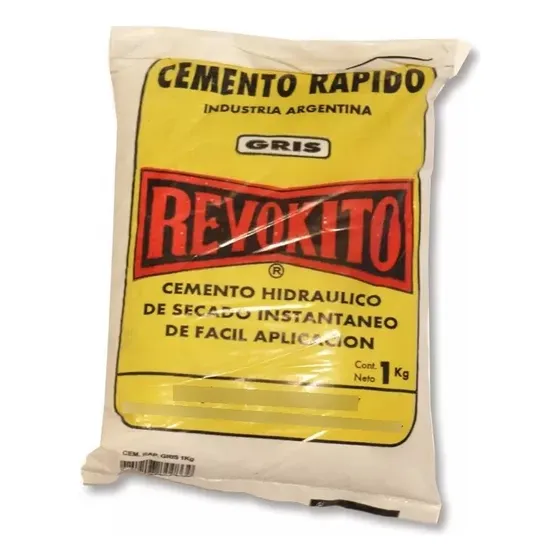 Cemento Hidraulico Gris Secado Rápido Revokito X 1 Kg