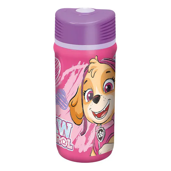 Botella Plástica Paw Patrol Twister 390 Ml Libre Bpa Color Rosa