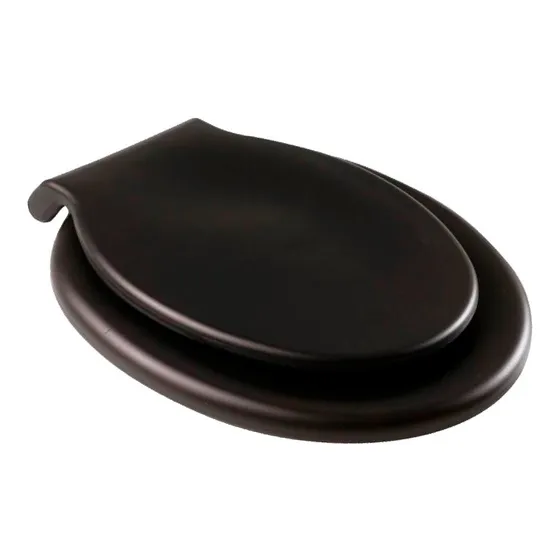 Tapa Asiento Para Inodoros Ovales Colores Monkoto Color Negro
