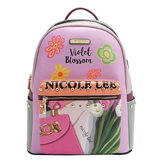 Mochila Violet Blossom - Nicole Lee Lavanda Violet Blossom