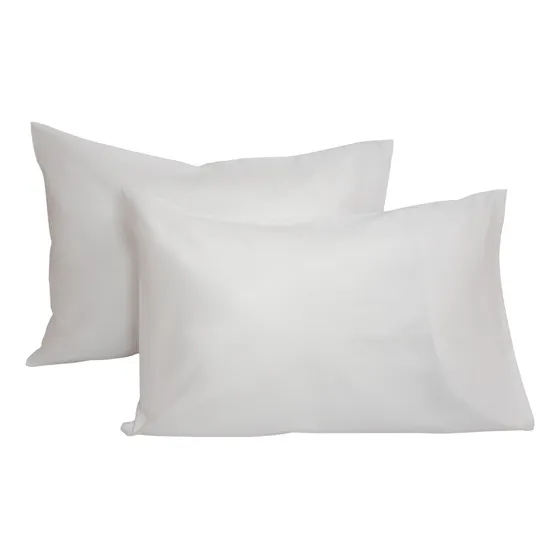 2 Fronhas 100% Algodão 200 Bainha Palito Percal 80cmx60cm