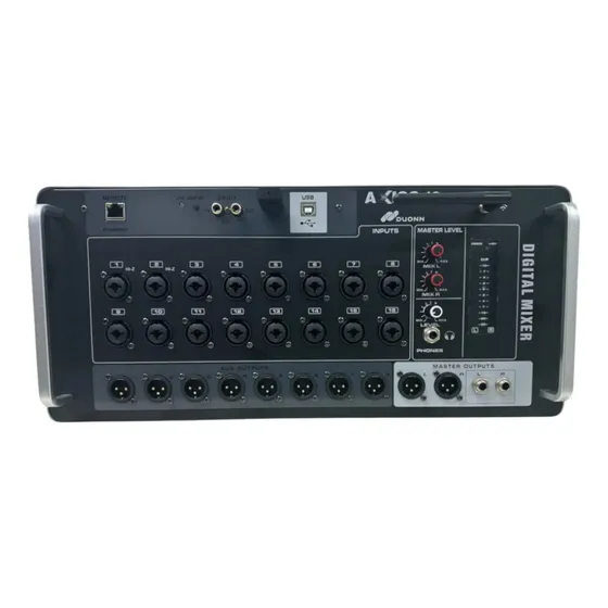 Mesa De Som Digital Duonn Axios 16 Grav 16 Canais Multipista