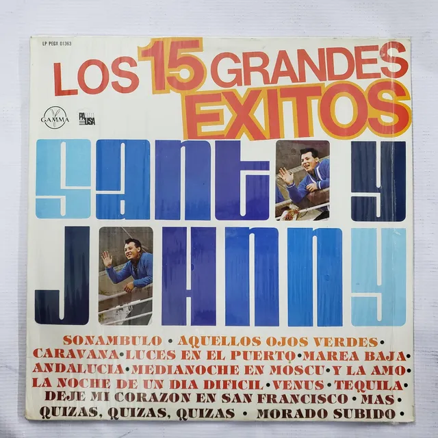 Santo Y Johnny Los 15 Grandes Exitos Lp Como Nuevo