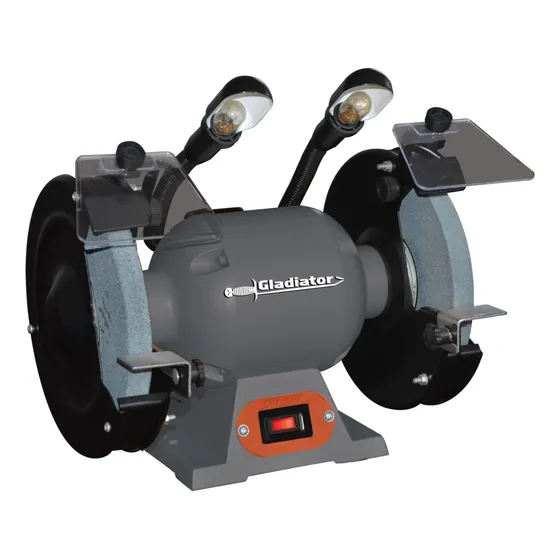 Amoladora Y Esmeril De Banco 3/4hp C/luz Gladiator Ab608 P G