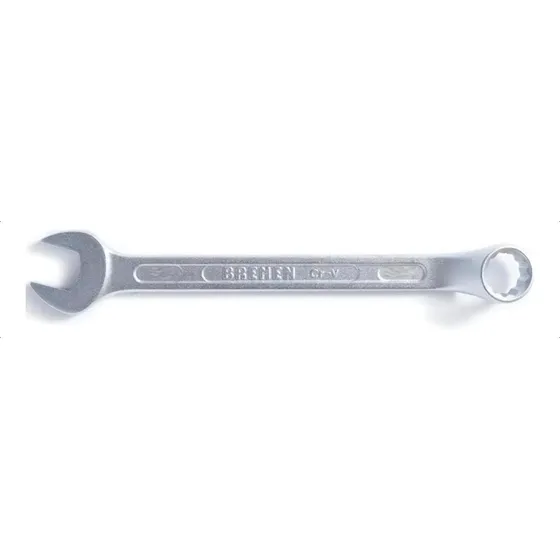 Llave Combinada Bremen 3/8 Profesional Acero Cr-vanadio Cod. 3524 Color Plateado