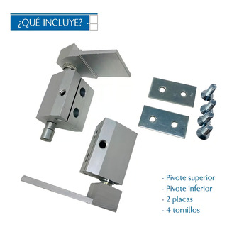 Pivote Descentrado Bisagra Para Puerta Aluminio Batiente Color Natural Pivote Descentrado Bisagra Para Puerta Aluminio Batiente Color Natural