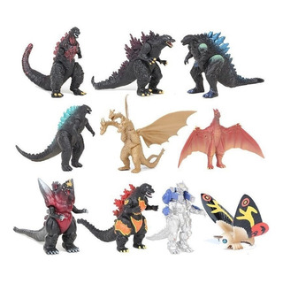 Conjunto De 10 Figuras De Ação Do Monstro Godzilla Conjunto De 10 Figuras De Ação Do Monstro Godzilla