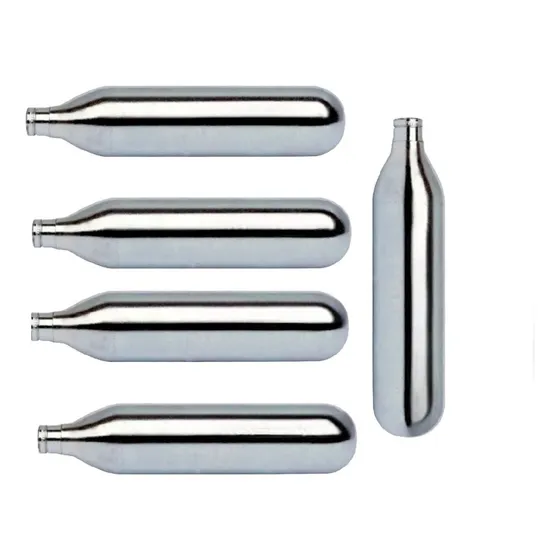 Pipetas De Co2 Gas Comprimido Para Pistolas 12g  Pack X5