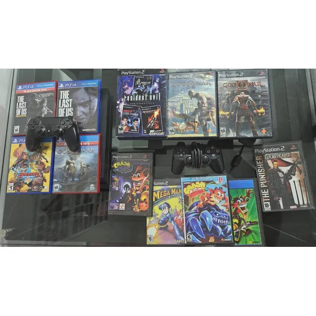 Ps4 Con 5 Juegos  + Ps2 Con 6 Juegos