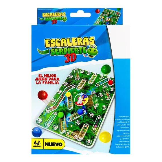 Escaleras Serpiente 3d Juego De Mesa Tablero Ruleta