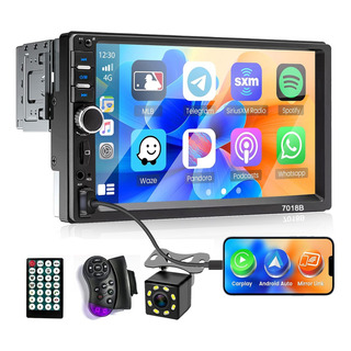 Auto Estéreo 1 Din Pantalla 7in Carplay Mirrorlink Cámara Fm Auto Estéreo 1 Din Pantalla 7in Carplay Mirrorlink Cámara Fm