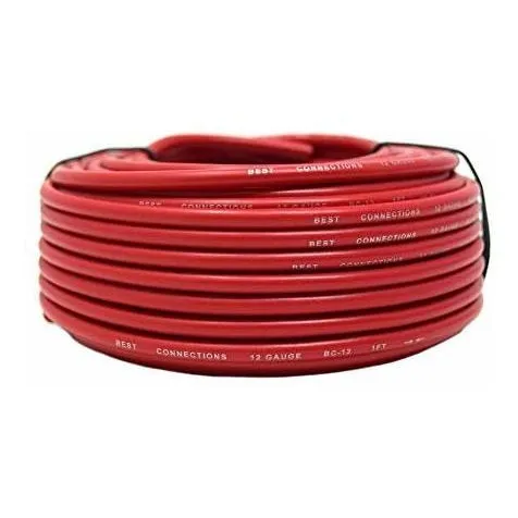 Audiopipe Cable Calibre 12 Rojo Negro Tierra Alimentacion