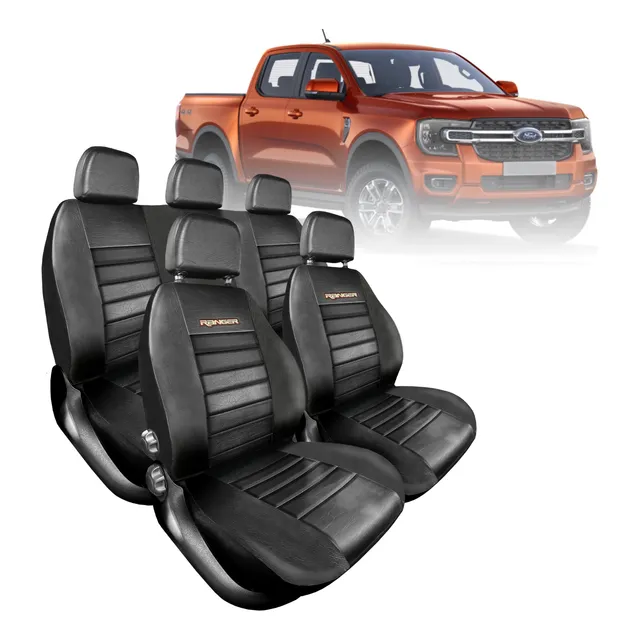 Funda Cubre Asiento Cuero Acolchado Ford Ranger 2023/- C/ Ap