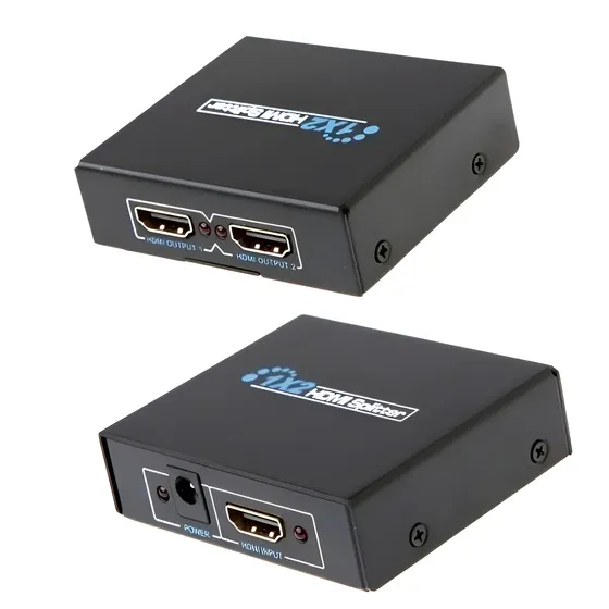 Splitter Hdmi 1x2 Full Hd Activo 2 Salidas 1080p Tv \u002F Metal | Cuotas sin interés