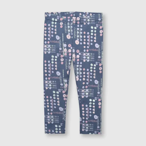 Leggings De Bebé Niña Estampada Azul Colloky