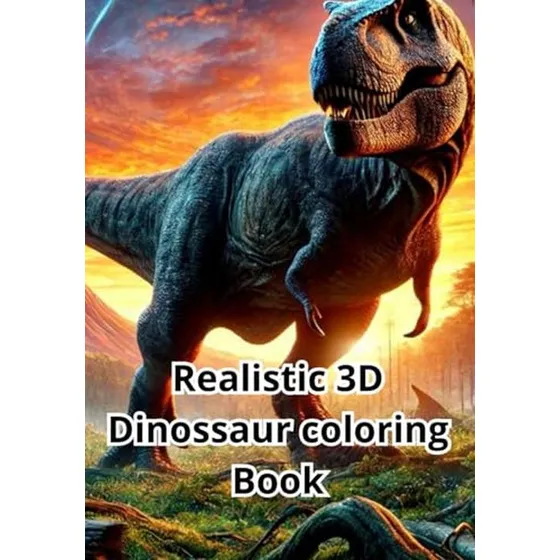 Dinossauro 3d Realista Para Colorir Boo... (edição Em Português)