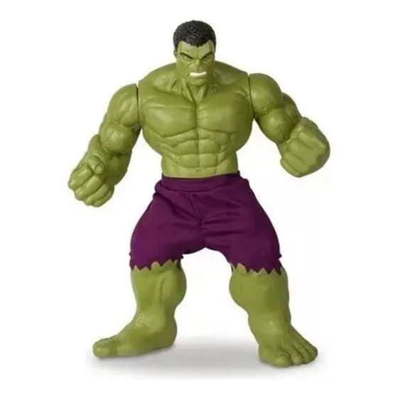 Boneco Hulk Grande 50cm Articulad Vingadores Avengers Marvel