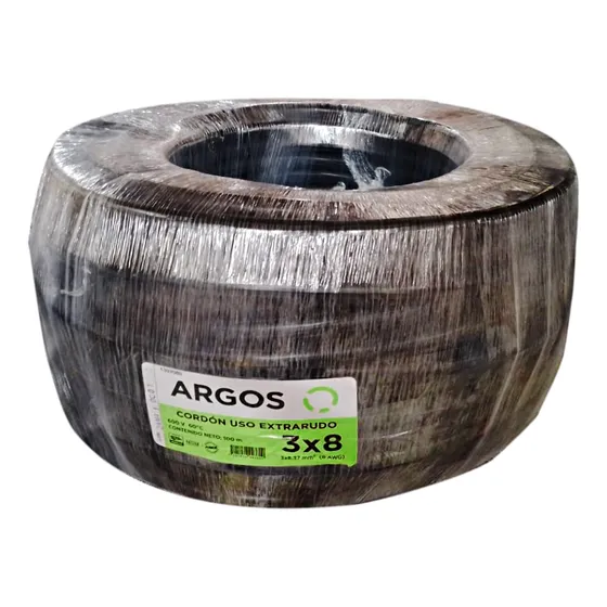 Argos Cable Uso Rudo 3x8 Awg 100m