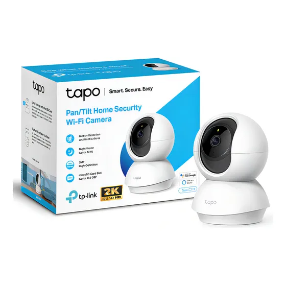 Camara Wifi Tp-link Tapo C210 2k Giratoria Voz App Celular Color Blanco