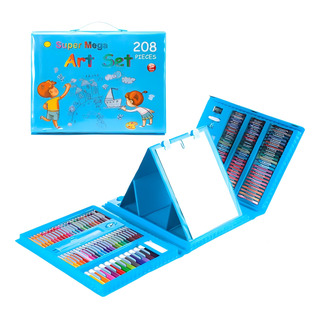 Kit Set 208 Piezas Para Niños Azul Dibujo Portátil Kit Set 208 Piezas Para Niños Azul Dibujo Portátil