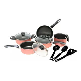 Jogos De Panelas 5 Peças Antiaderente Collor + Brinde Jogos De Panelas 5 Peças Antiaderente Collor + Brinde