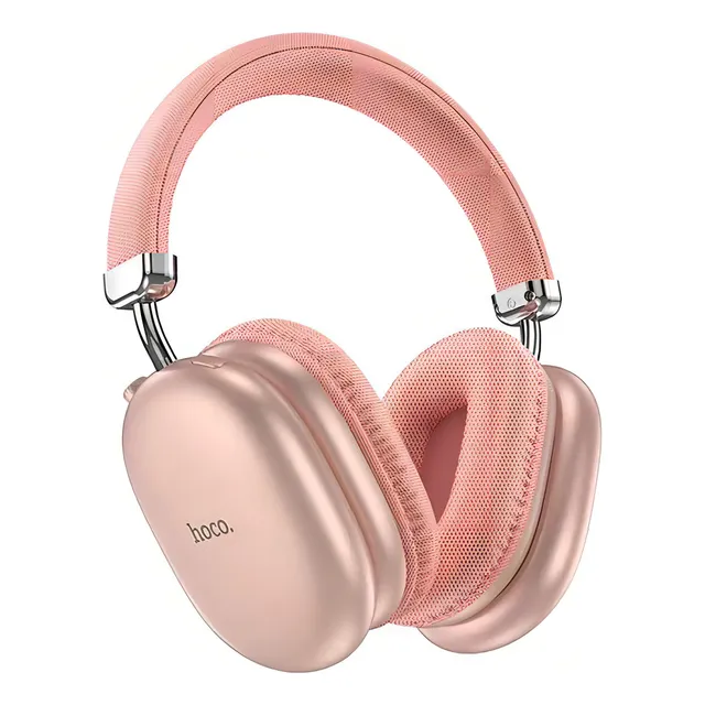 Auriculares W35 Max Joy Bt Color Gold Luz Plateado