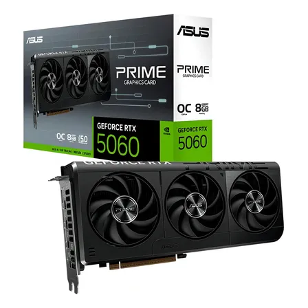 Placa De Video Asus Geforce Rtx 5060 Prime Oc Edition, 8gb