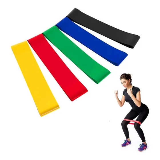 Set 5 Bandas Elasticas Para Gimnasia Entrenamiento Fitness