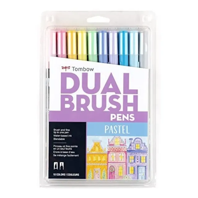 Marcadores De Arte Tombow Doble Punta, Colores Pastel.