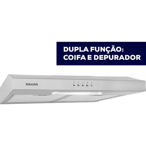 Depurador Slim Dps161ix 60cm 3 Velocidades Inox Suggar 110v 127V