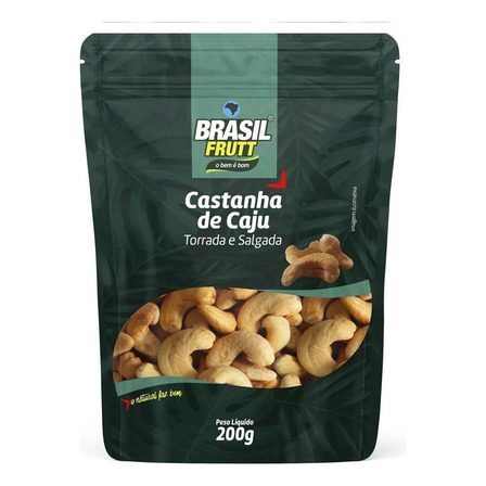 Castanha De Caju Torrada Salgada Brasil Frutt 200g Castanha De Caju Torrada Salgada Brasil Frutt 200g
