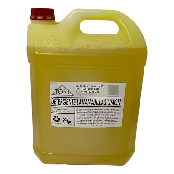 Detergente Jabón Para Platos Limón 10 Litros