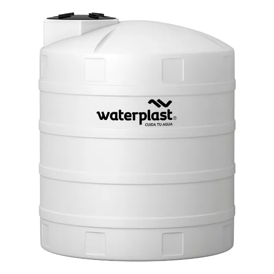 Tanque De Agua Waterplast Tricapa Vertical 5000 Litros Color Blanco