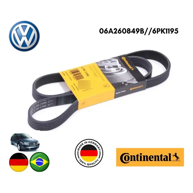 Correa Unica Volkswagen Bora Audi A3 Doble Canal 6pk1195