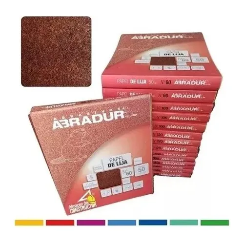 Lija Multiuso Madera Nª 60 Al 220 Abradur  Pack X 50u
