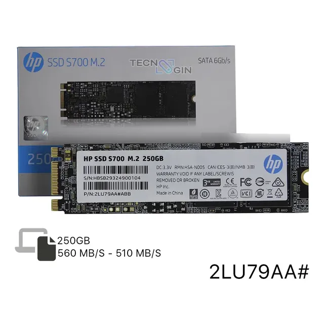 Ssd Hp S700 M.2 250gb
