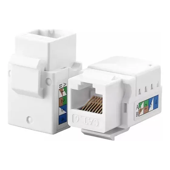 Keystone Conector Rj45 Femea Cat6 Branco Speedlan