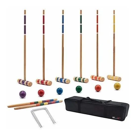 Juego De Croque Croket 6 Palos Set Clasico Gse Games & Sport