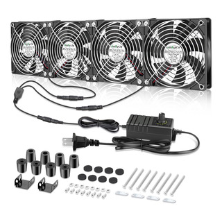 Ventilador De Rack Amrunje Para Servidores, 4 X 120 Mm, Con Ventilador De Rack Amrunje Para Servidores, 4 X 120 Mm, Con